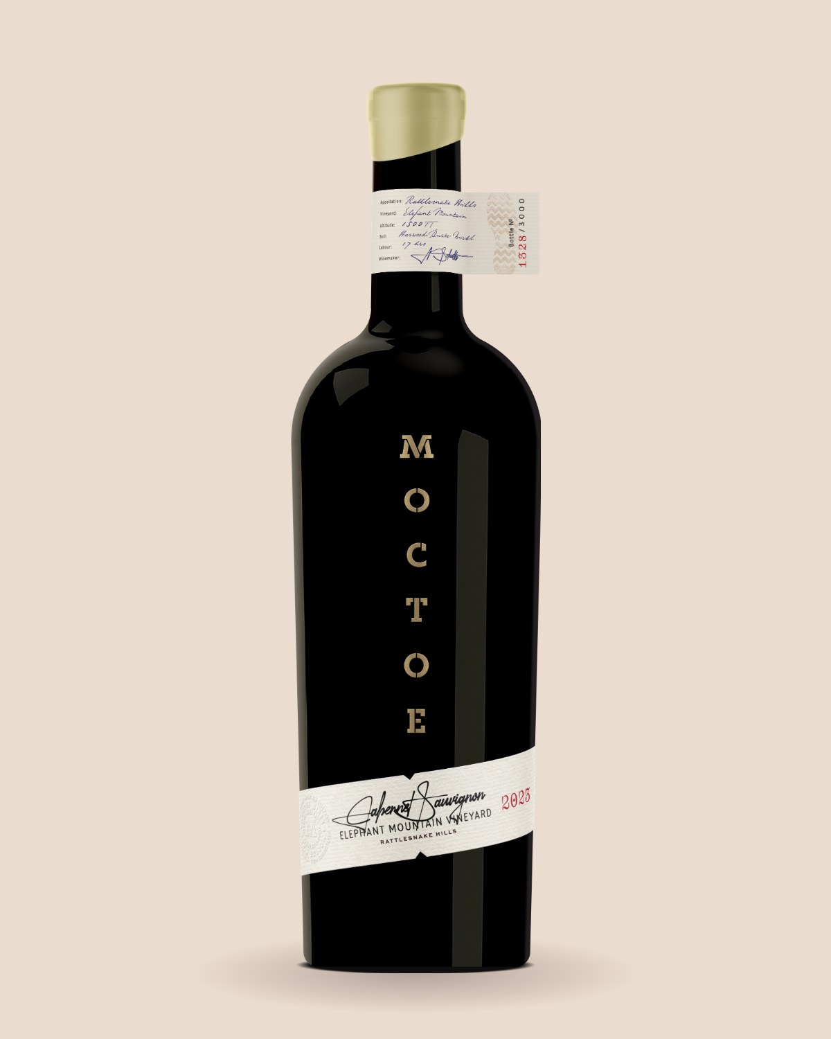Bottle of Moctoe Cabernet Sauvignon, Elephant Mountain Vineyard